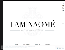 Tablet Screenshot of iamnaome.com